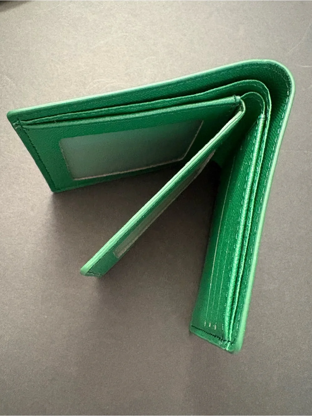 Fashion Men’s Green Bifold Wallet Multicolored Print